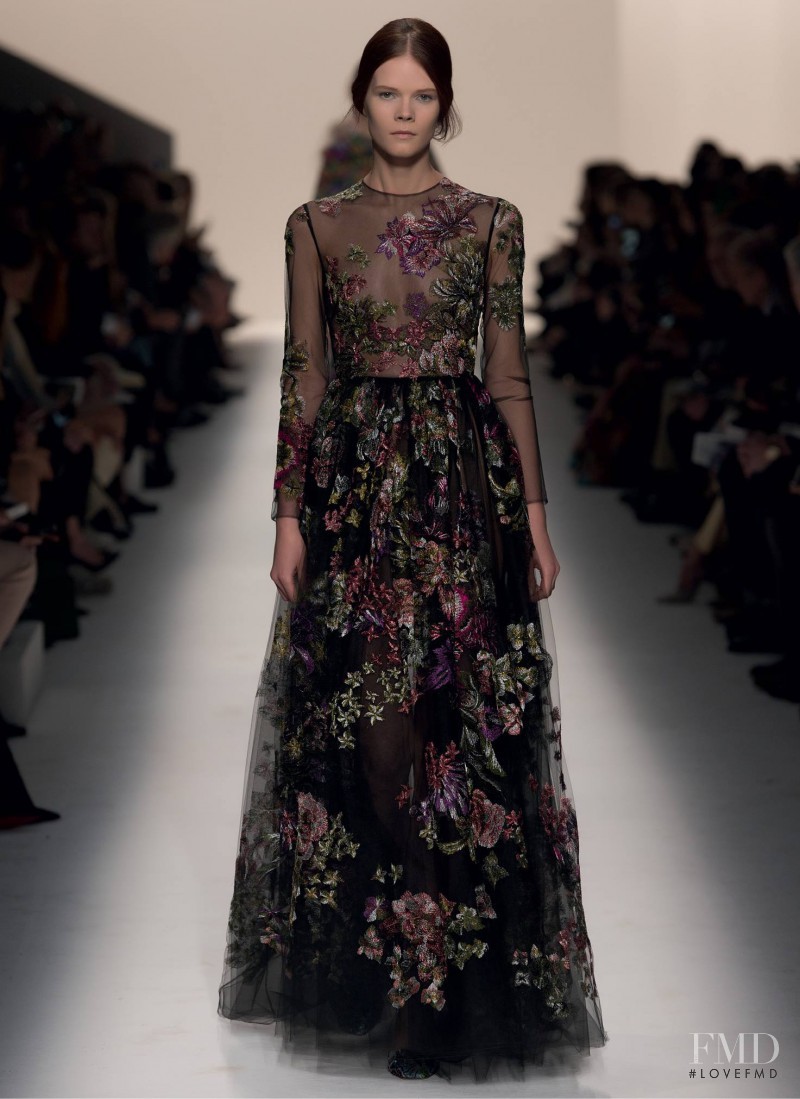 Irina Kravchenko featured in  the Valentino fashion show for Autumn/Winter 2014