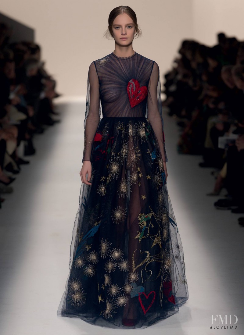 Ine Neefs featured in  the Valentino fashion show for Autumn/Winter 2014