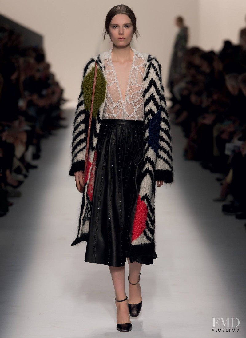 Caroline Brasch Nielsen featured in  the Valentino fashion show for Autumn/Winter 2014