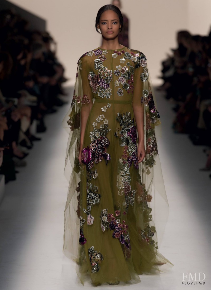 Malaika Firth featured in  the Valentino fashion show for Autumn/Winter 2014