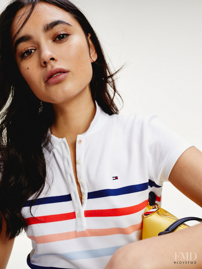 Solange Smith featured in  the Tommy Hilfiger catalogue for Spring/Summer 2020