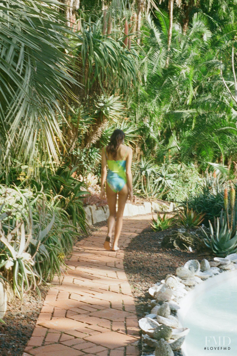 Solange Smith featured in  the Reformation Swimwear lookbook for Spring/Summer 2020