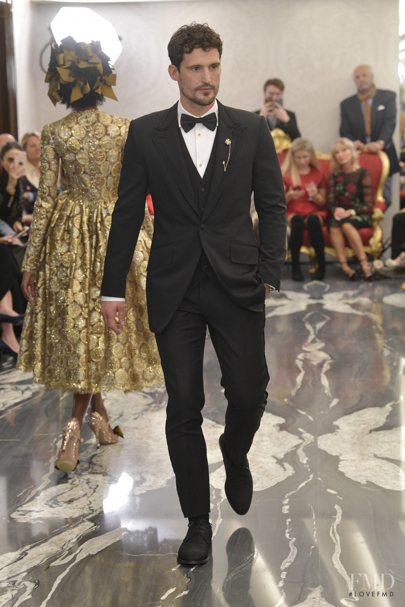 Sam Webb featured in  the Dolce & Gabbana fashion show for Spring/Summer 2018