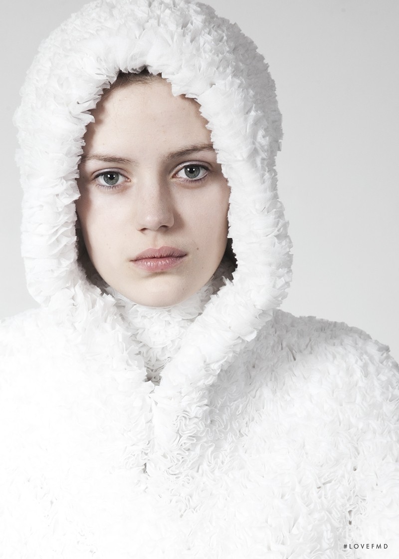 Esther Heesch featured in  the Gareth Pugh advertisement for Autumn/Winter 2014