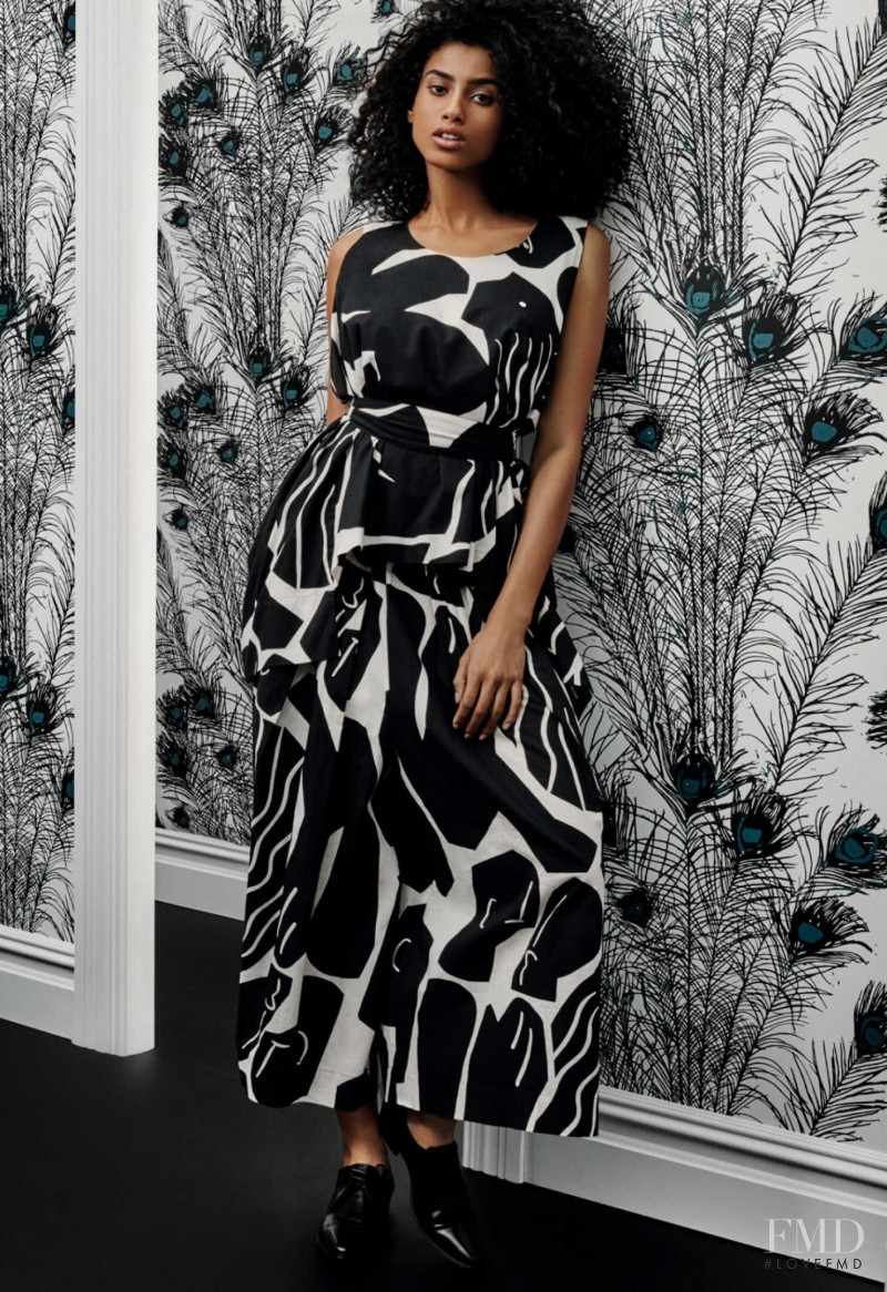 Imaan Hammam featured in  the Holt Renfrew advertisement for Spring/Summer 2020