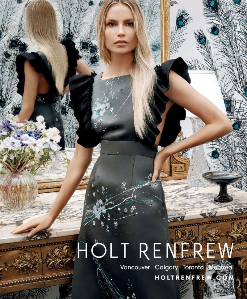 Natasha Poly featured in  the Holt Renfrew advertisement for Spring/Summer 2020
