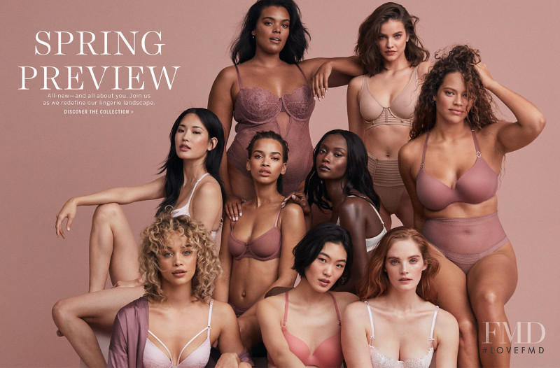 Alexina Graham featured in  the Victoria\'s Secret Valentine\'s Day 2020 Collection advertisement for Spring/Summer 2020