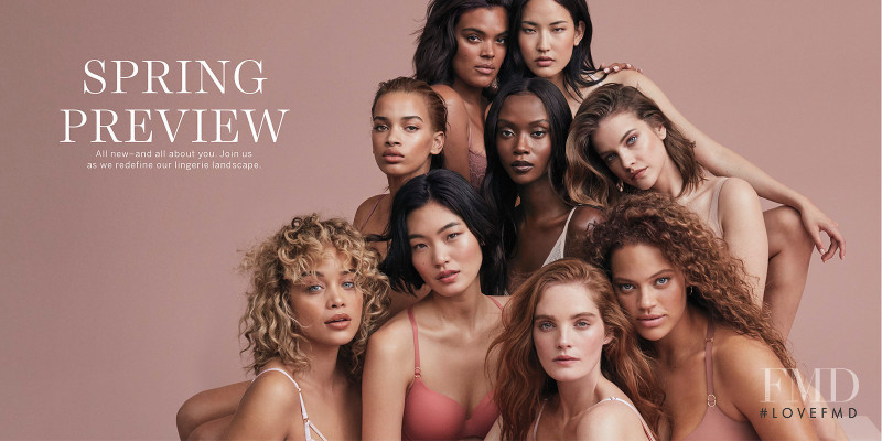 Alexina Graham featured in  the Victoria\'s Secret Valentine\'s Day 2020 Collection advertisement for Spring/Summer 2020
