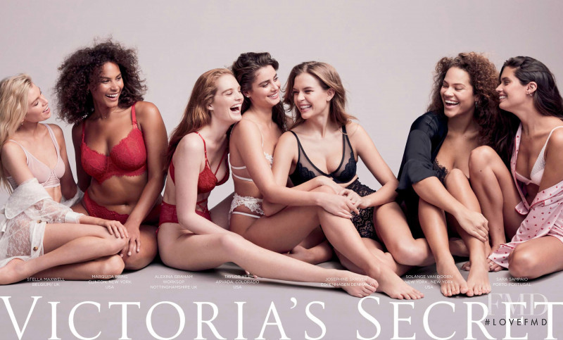 Alexina Graham featured in  the Victoria\'s Secret Valentine\'s Day 2020 Collection advertisement for Spring/Summer 2020