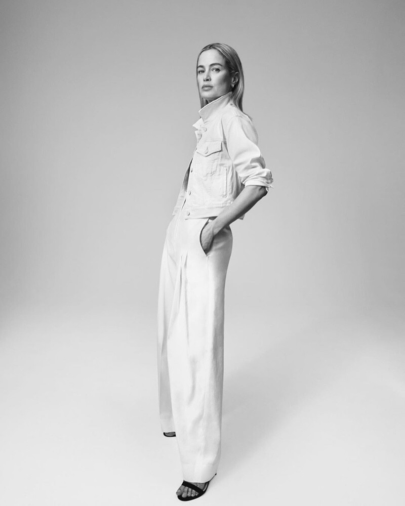 Carolyn Murphy featured in  the 7 For All Mankind advertisement for Spring/Summer 2020