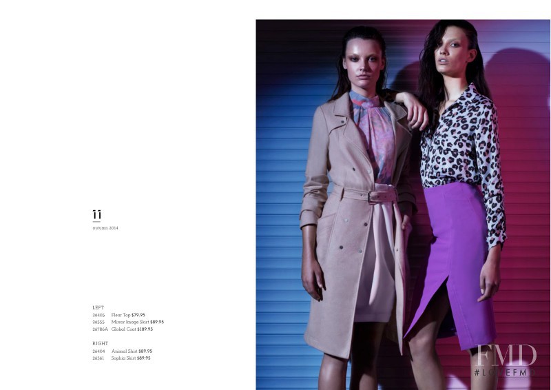 Dana Taylor featured in  the Sheike advertisement for Autumn/Winter 2014