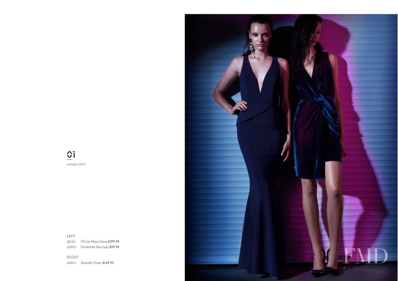 Dana Taylor featured in  the Sheike advertisement for Autumn/Winter 2014