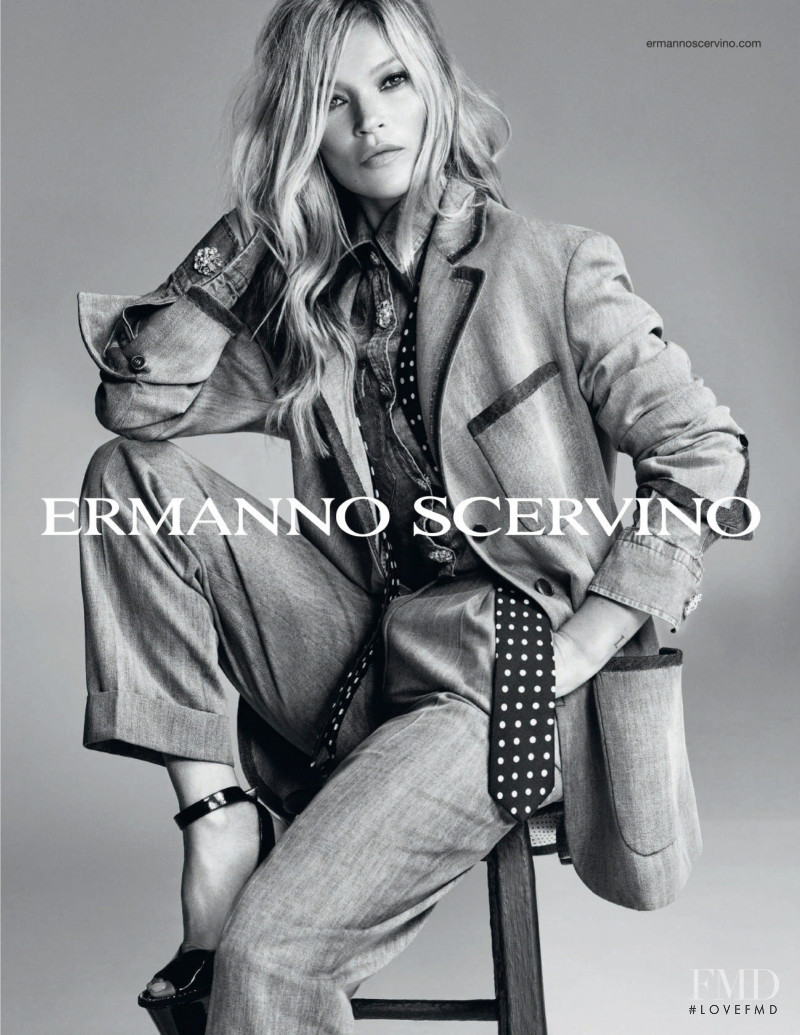 Kate Moss featured in  the Ermanno Scervino advertisement for Spring/Summer 2020