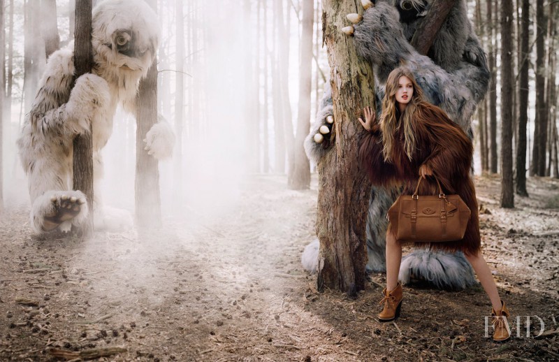 Lindsey Wixson featured in  the Mulberry advertisement for Autumn/Winter 2012