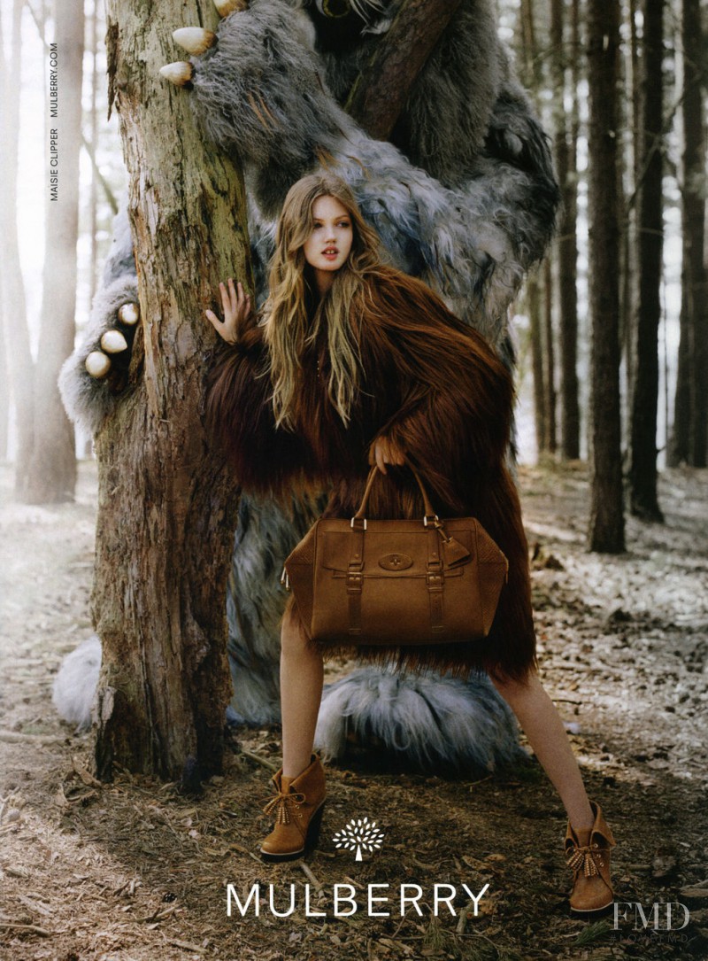 Lindsey Wixson featured in  the Mulberry advertisement for Autumn/Winter 2012