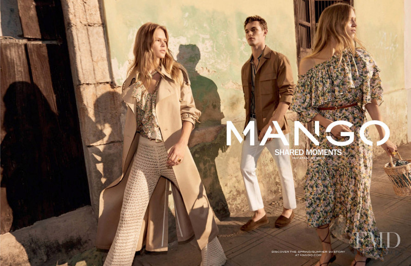 Anna Ewers featured in  the Mango advertisement for Spring/Summer 2020