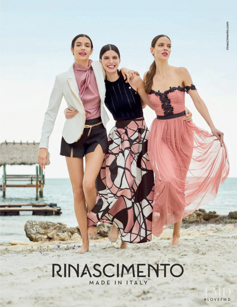Giulia Manini featured in  the Rinascimento advertisement for Spring/Summer 2020