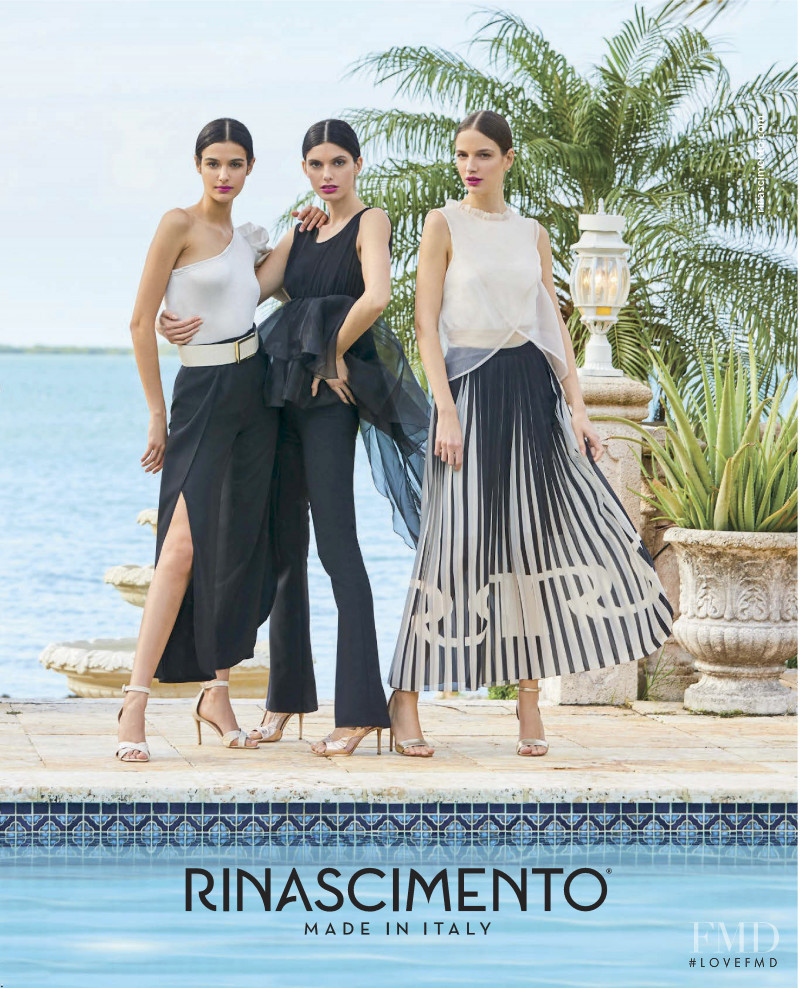 Giulia Manini featured in  the Rinascimento advertisement for Spring/Summer 2020