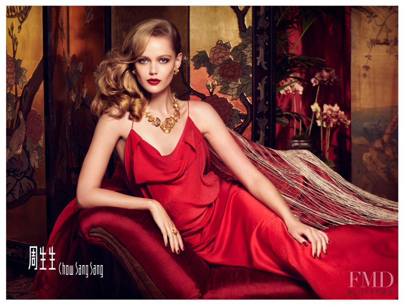 Frida Gustavsson featured in  the Chow Sang Sang Jewellery advertisement for Autumn/Winter 2011