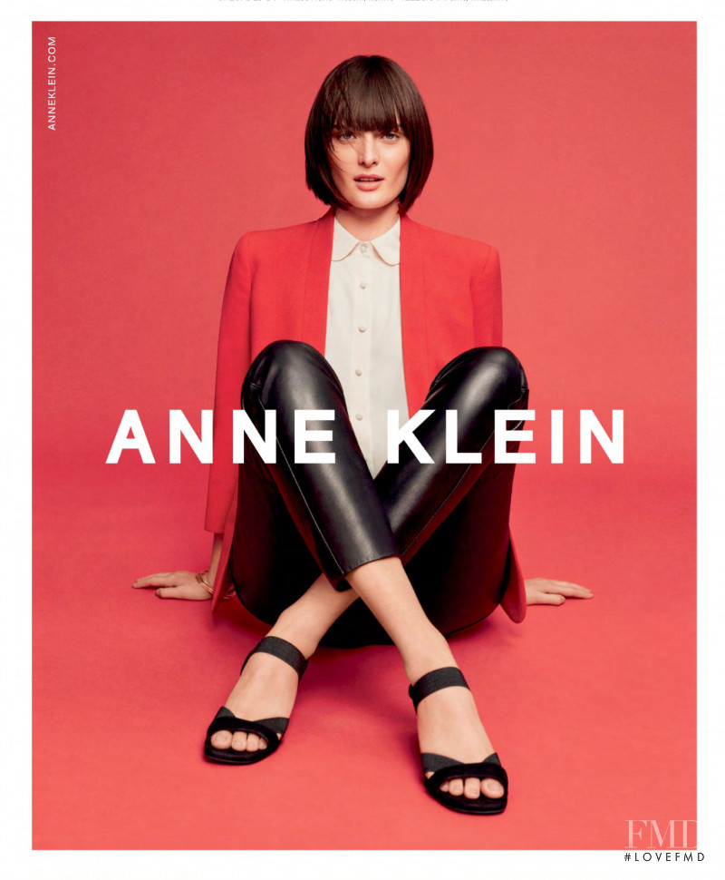 Sam Rollinson featured in  the Anne Klein advertisement for Spring/Summer 2020