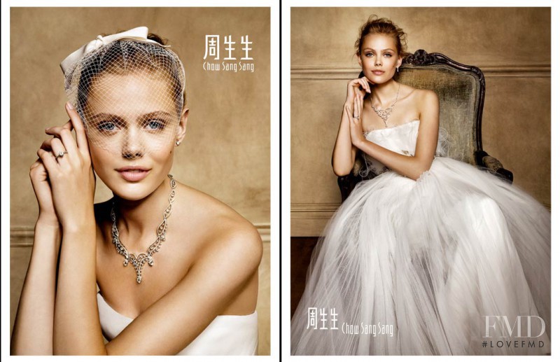 Frida Gustavsson featured in  the Chow Sang Sang Jewellery advertisement for Autumn/Winter 2013