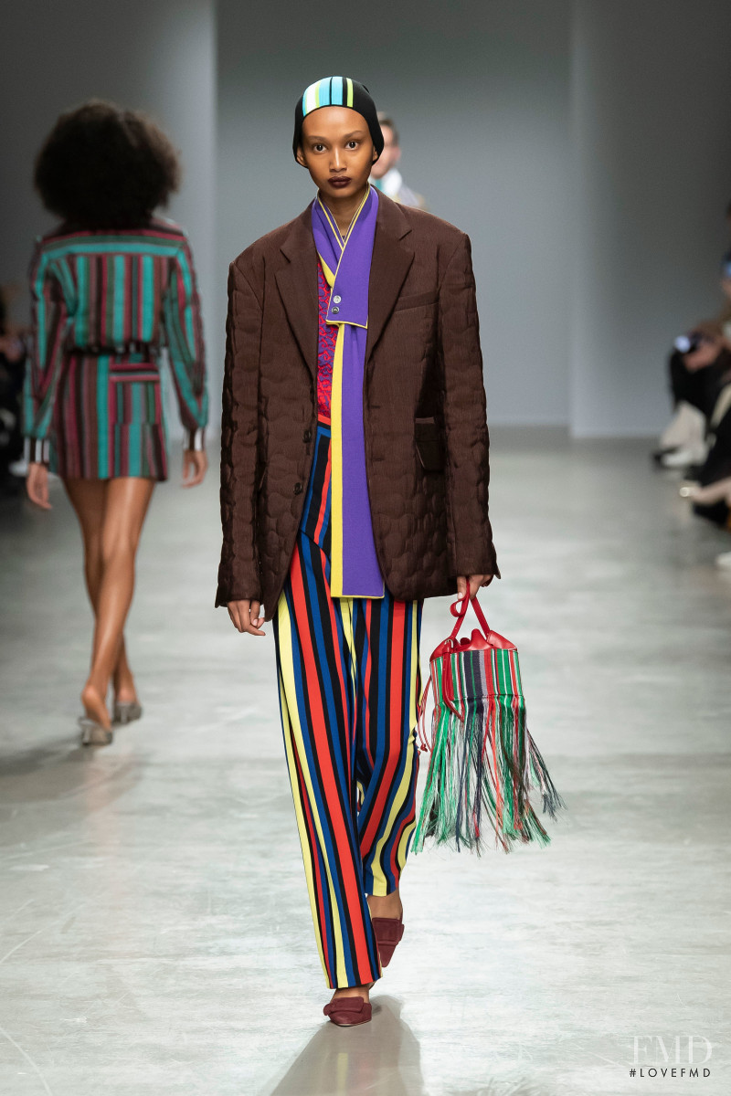 Ugbad Abdi featured in  the Kenneth Ize fashion show for Autumn/Winter 2020