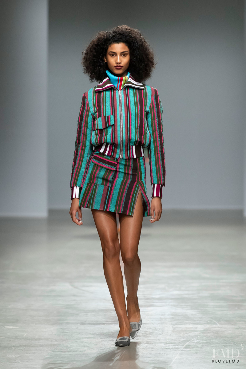 Imaan Hammam featured in  the Kenneth Ize fashion show for Autumn/Winter 2020