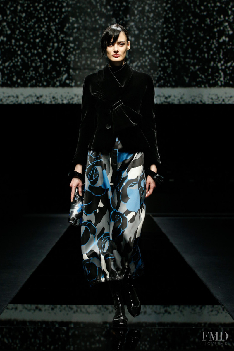 Marfa Zoe Manakh featured in  the Giorgio Armani fashion show for Autumn/Winter 2020