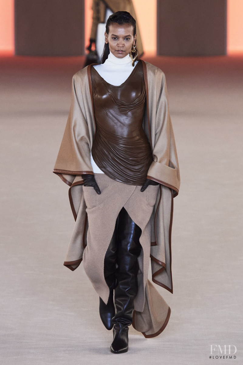 Liya Kebede featured in  the Balmain fashion show for Autumn/Winter 2020