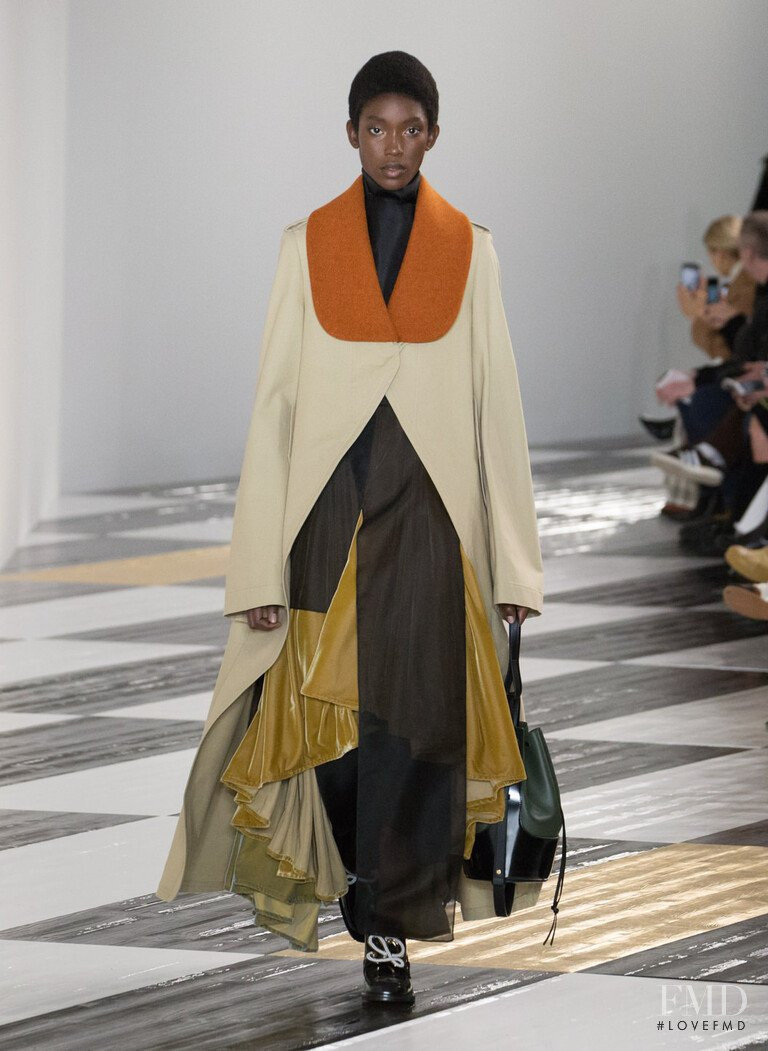 Laura Reyes featured in  the Loewe fashion show for Autumn/Winter 2020