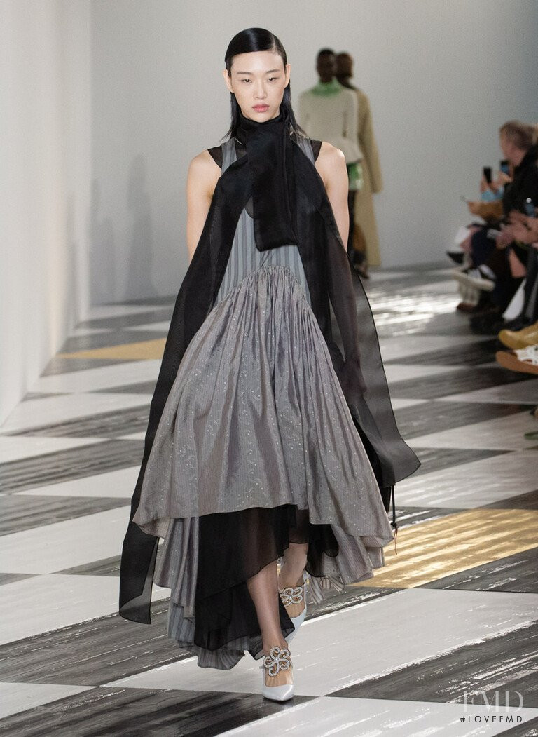 So Ra Choi featured in  the Loewe fashion show for Autumn/Winter 2020