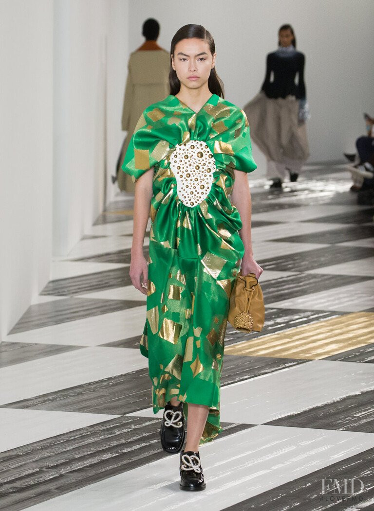 Maryel Uchida featured in  the Loewe fashion show for Autumn/Winter 2020