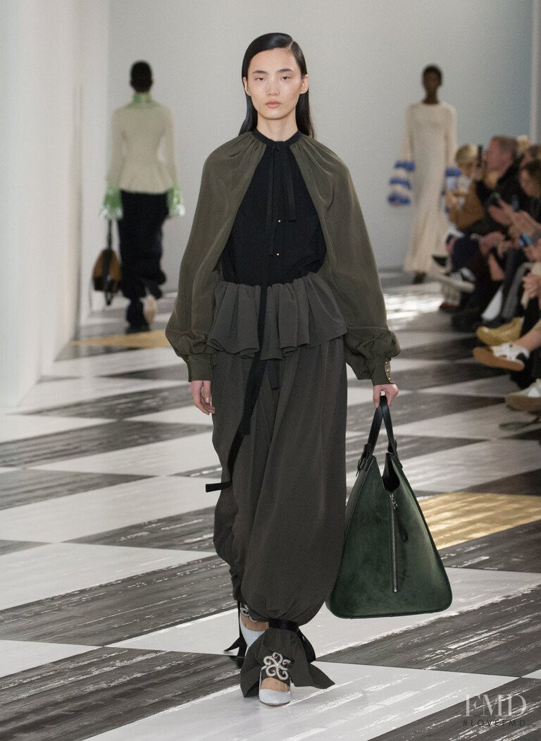 Liu Huan featured in  the Loewe fashion show for Autumn/Winter 2020