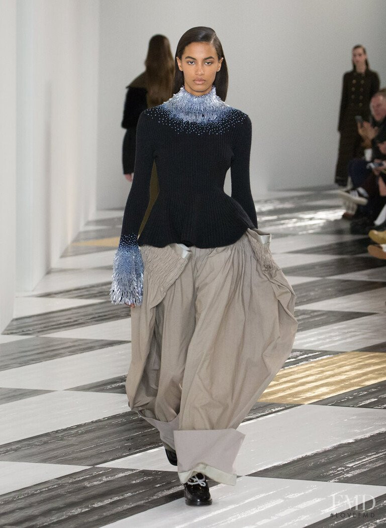 Sacha Quenby featured in  the Loewe fashion show for Autumn/Winter 2020