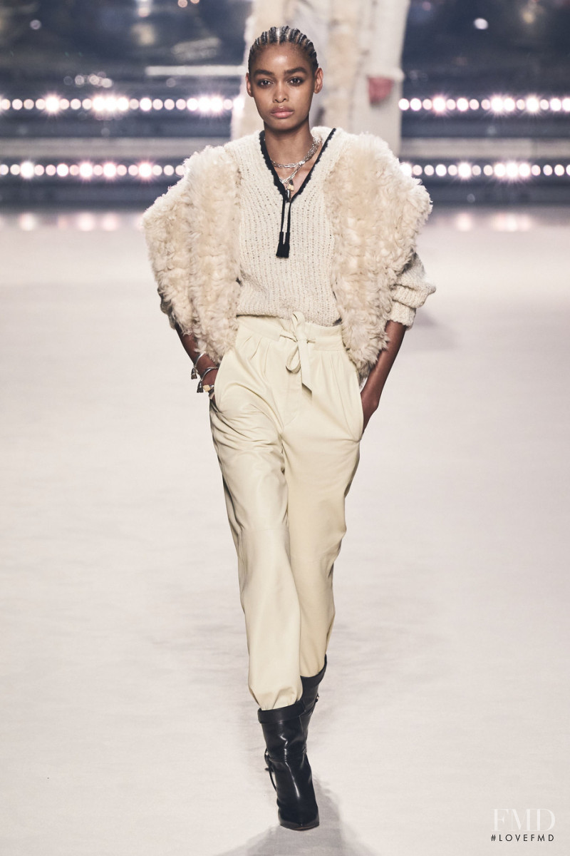 Blesnya Minher featured in  the Isabel Marant fashion show for Autumn/Winter 2020