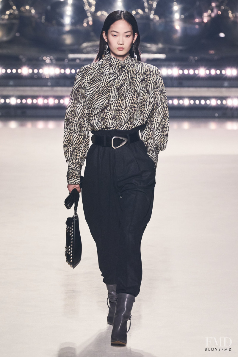 Hyun Ji Shin featured in  the Isabel Marant fashion show for Autumn/Winter 2020