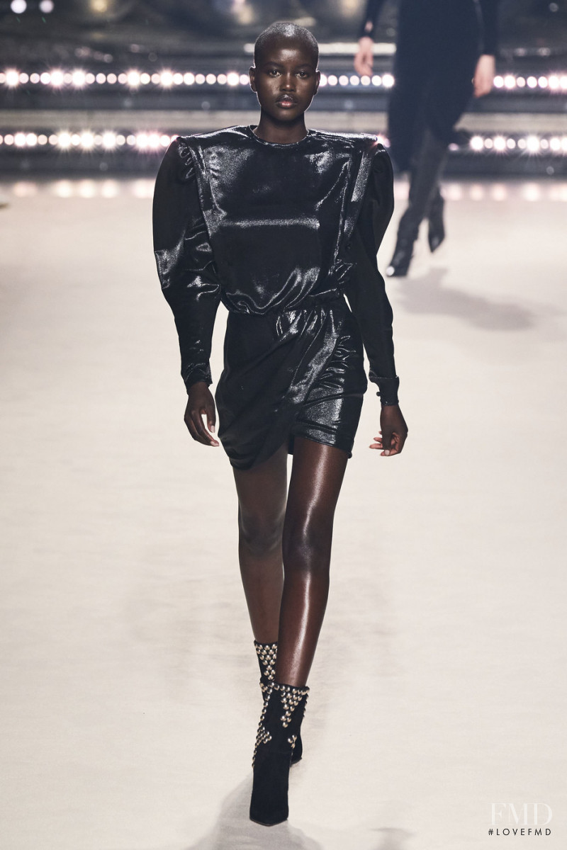 Adut Akech Bior featured in  the Isabel Marant fashion show for Autumn/Winter 2020