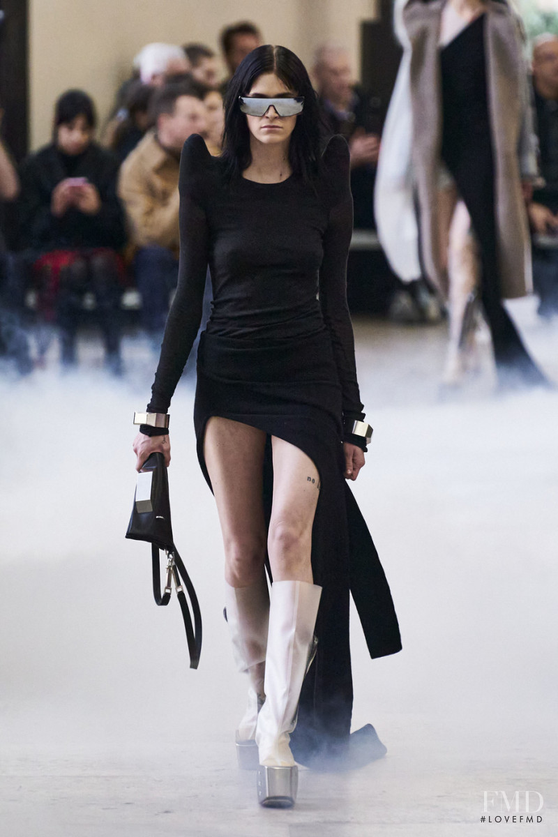 Makenna Cart featured in  the Rick Owens fashion show for Autumn/Winter 2020