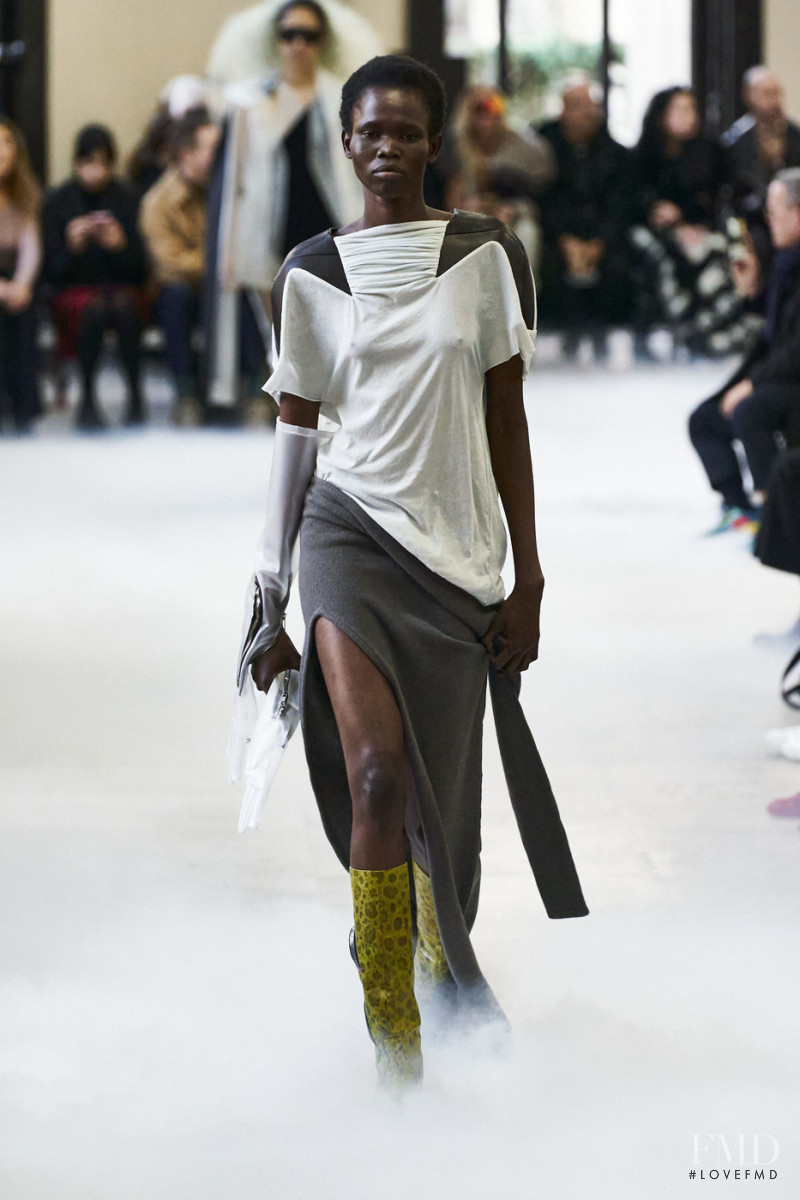 Hakima Duot featured in  the Rick Owens fashion show for Autumn/Winter 2020