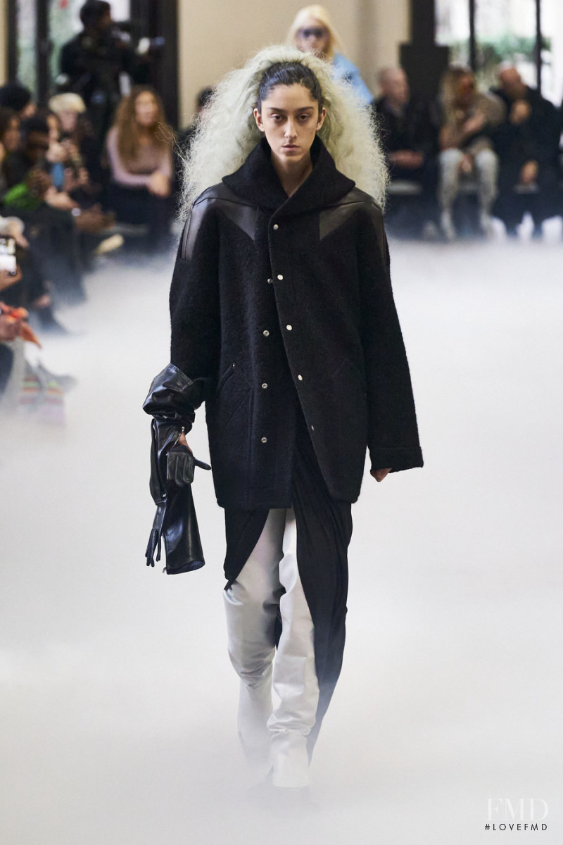 Heva Dametto featured in  the Rick Owens fashion show for Autumn/Winter 2020