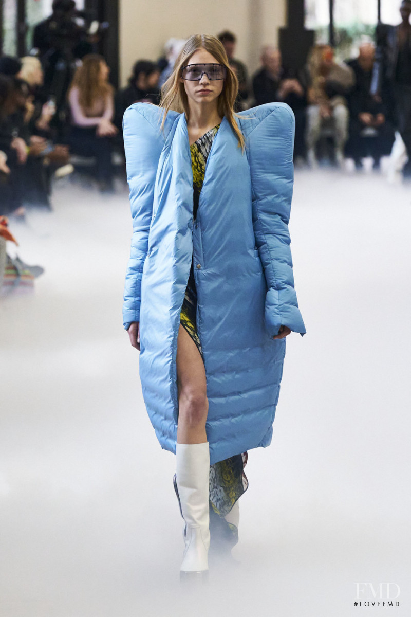 Laura Schellenberg featured in  the Rick Owens fashion show for Autumn/Winter 2020