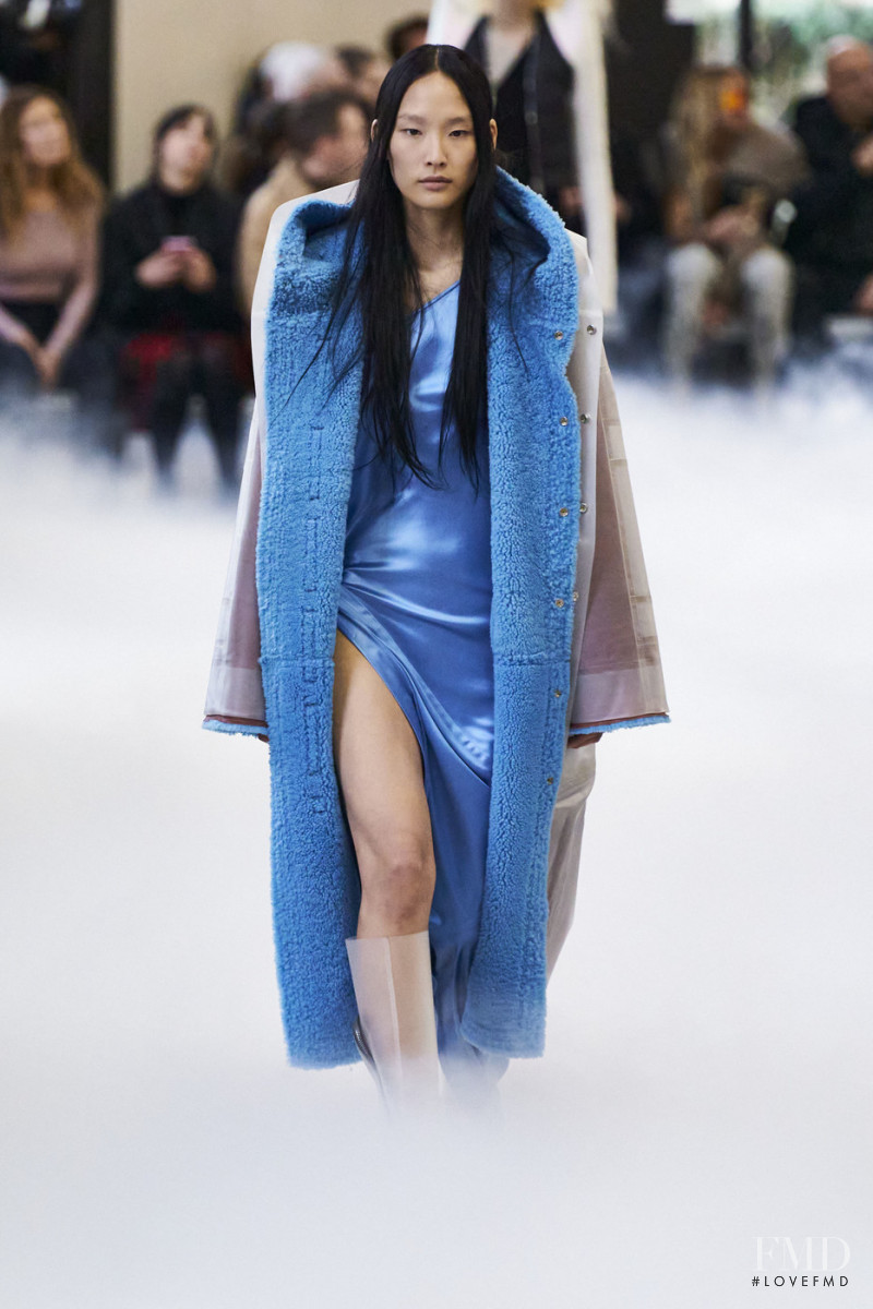 Yoonmi Sun featured in  the Rick Owens fashion show for Autumn/Winter 2020