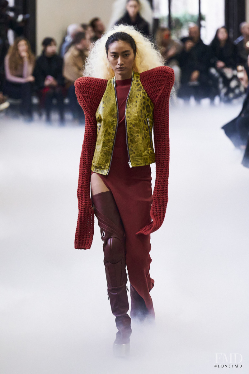 Atikah Karim featured in  the Rick Owens fashion show for Autumn/Winter 2020