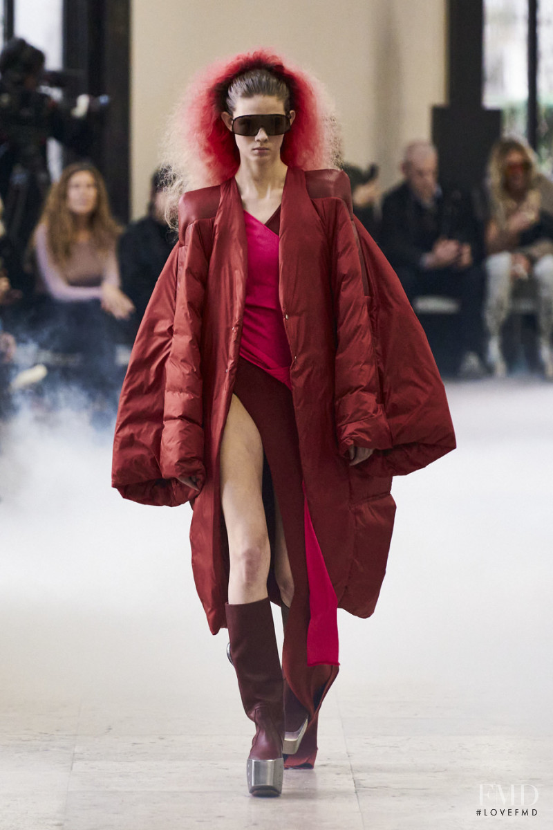 Julia Merkelbach featured in  the Rick Owens fashion show for Autumn/Winter 2020