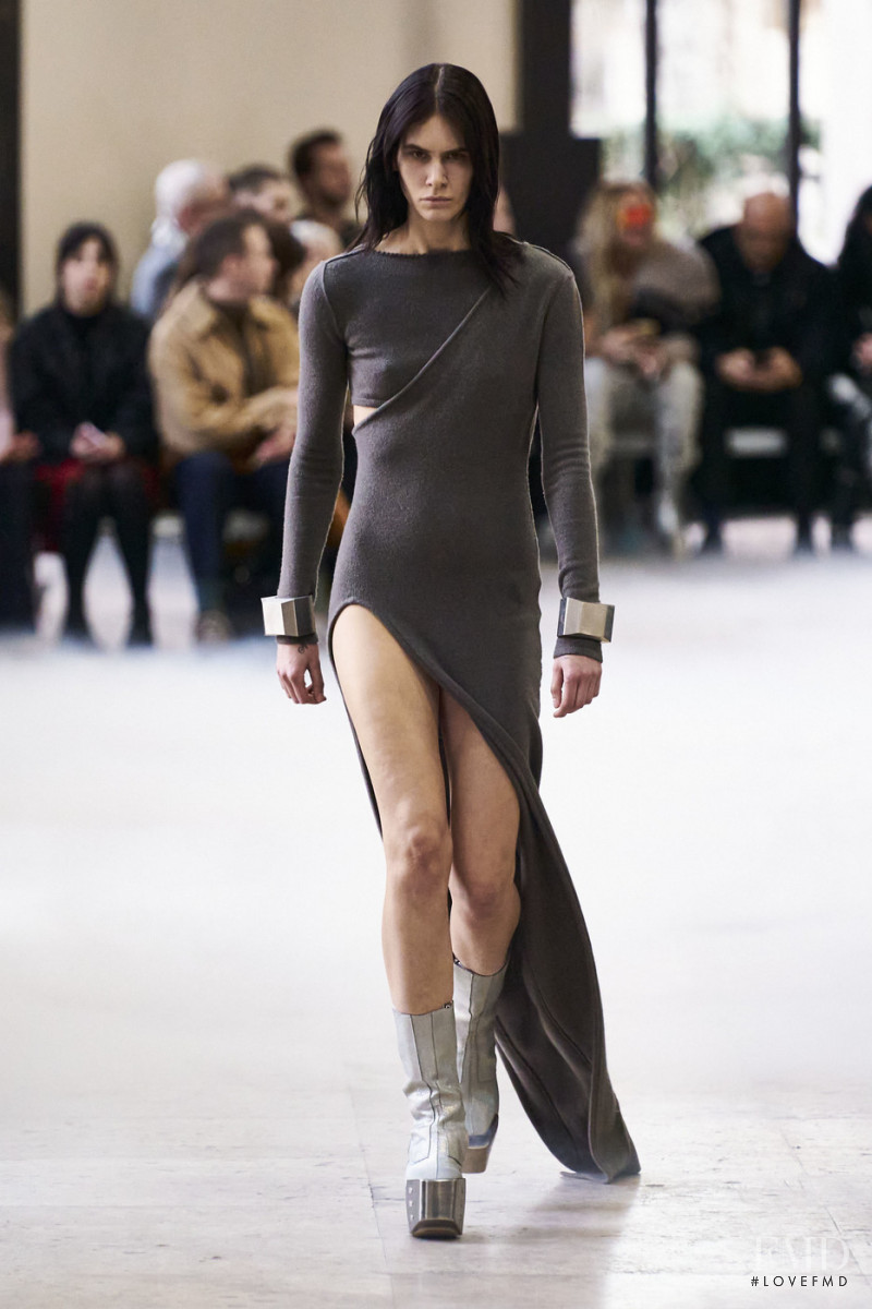 Niki Geux featured in  the Rick Owens fashion show for Autumn/Winter 2020