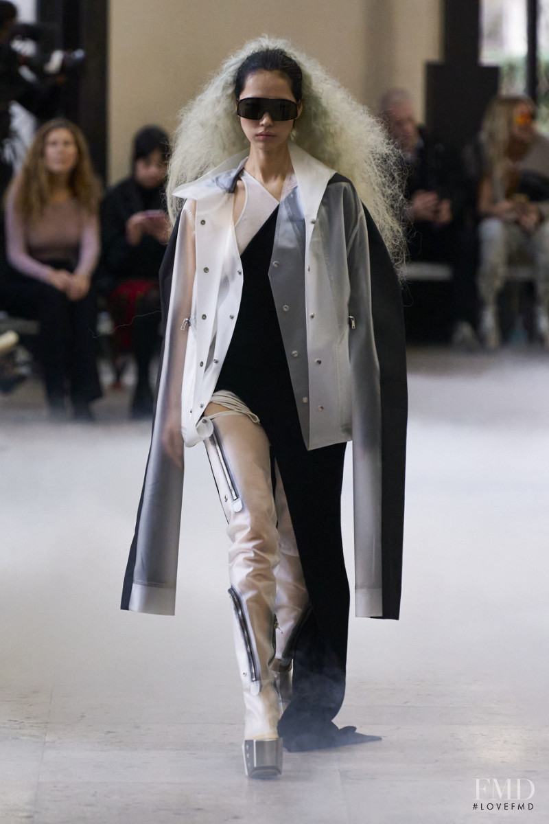 Heejung Park featured in  the Rick Owens fashion show for Autumn/Winter 2020
