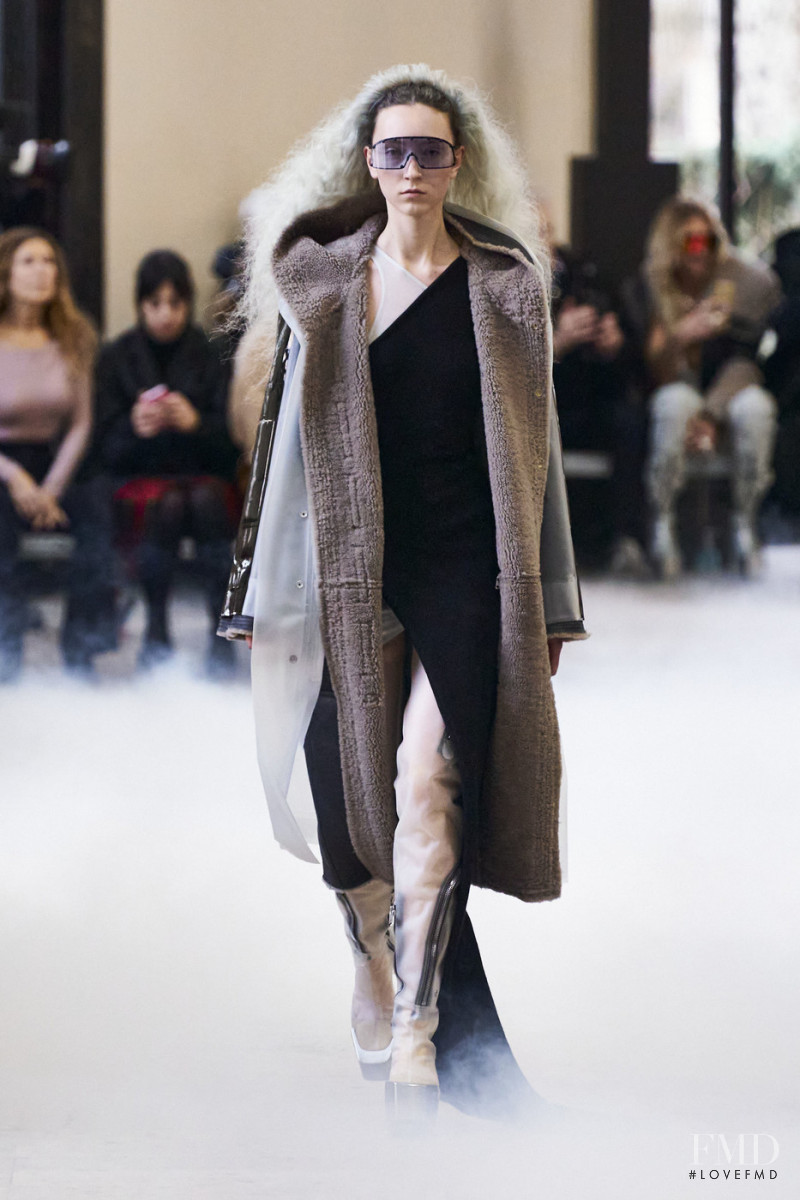Antonie Steflova featured in  the Rick Owens fashion show for Autumn/Winter 2020