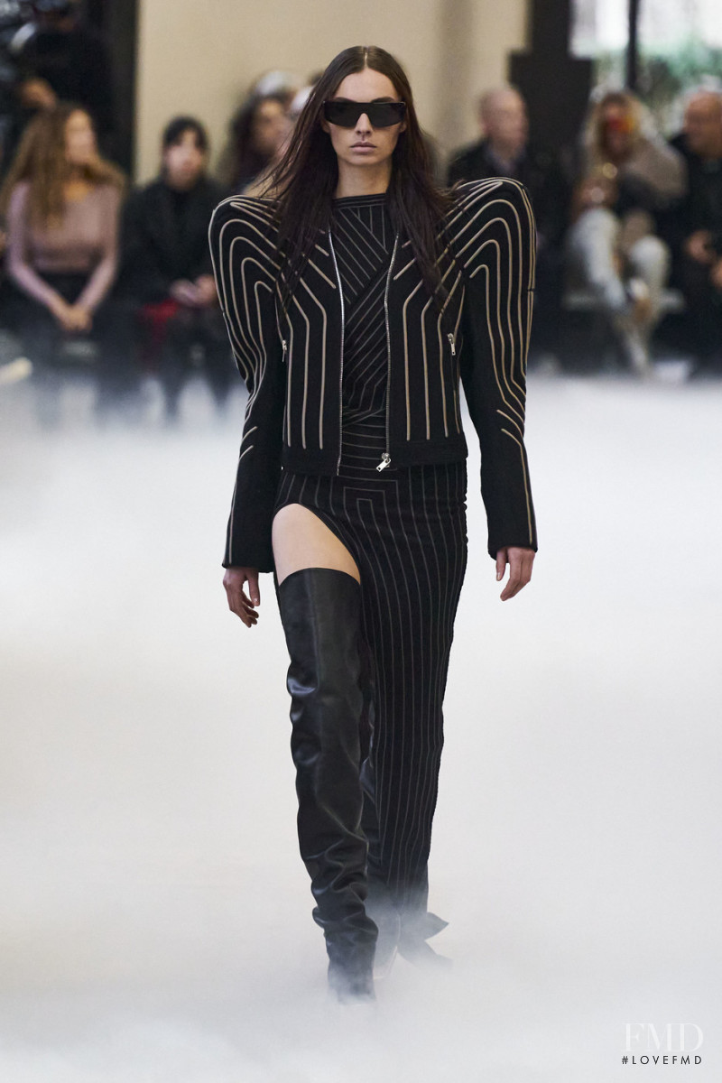 Tina Veshaguri featured in  the Rick Owens fashion show for Autumn/Winter 2020