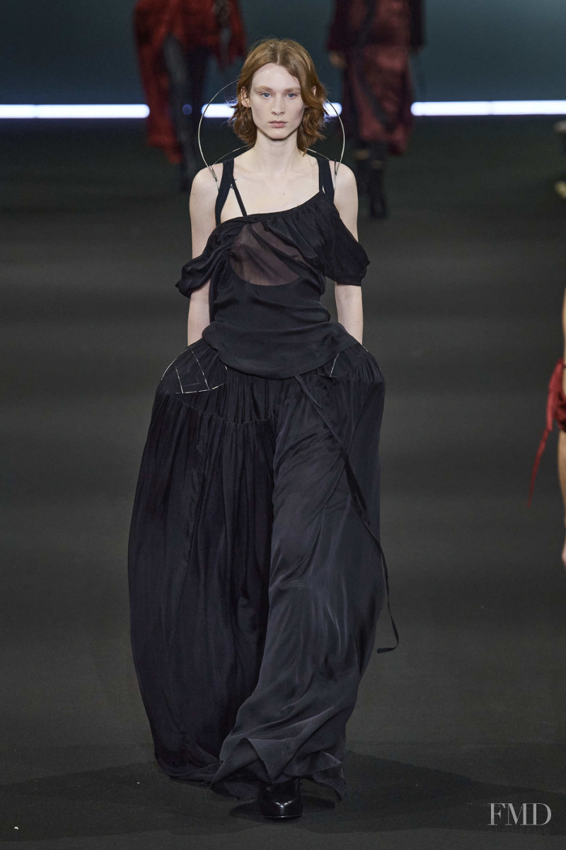 Kaila Wyatt featured in  the Ann Demeulemeester fashion show for Autumn/Winter 2020
