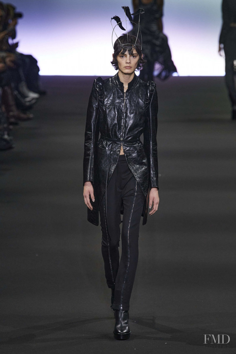 Sihana Shalaj featured in  the Ann Demeulemeester fashion show for Autumn/Winter 2020